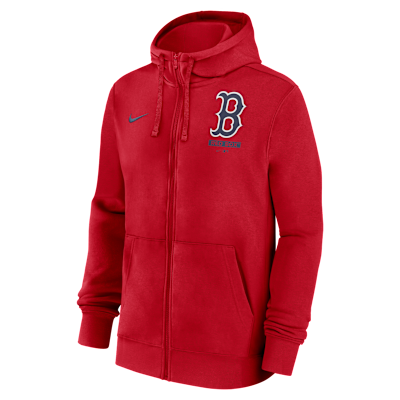 Boston Red Sox Lockup Men's Nike MLB Full-Zip Hoodie. Nike.com
